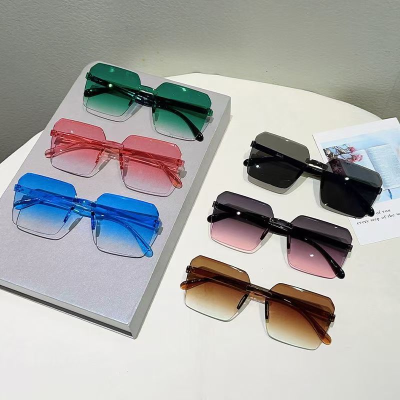 Men'S Fashion Glasses - New Vintage Frameworkless Sunglasses Fashion PC