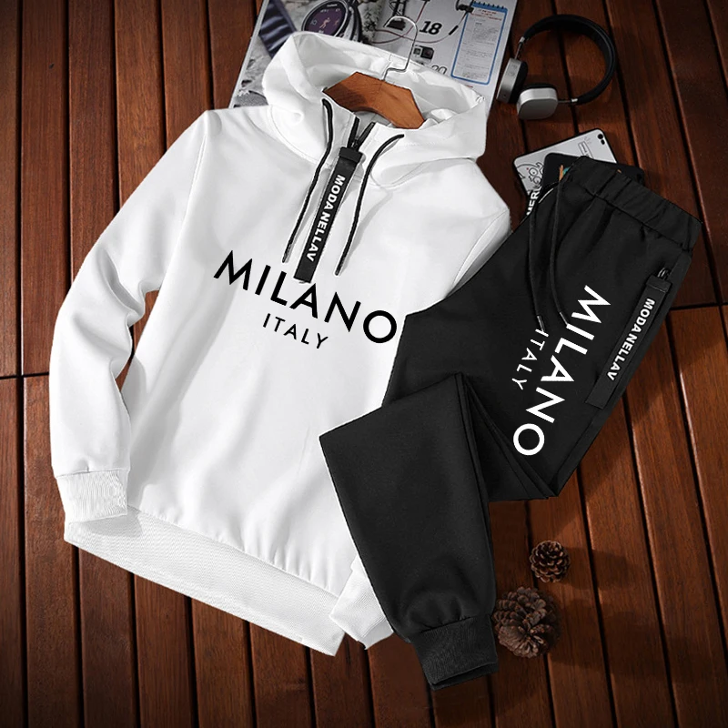 Men'S Fashion Zipper Hoodie - Fashion Men's Tracksuit Casual Half Zip