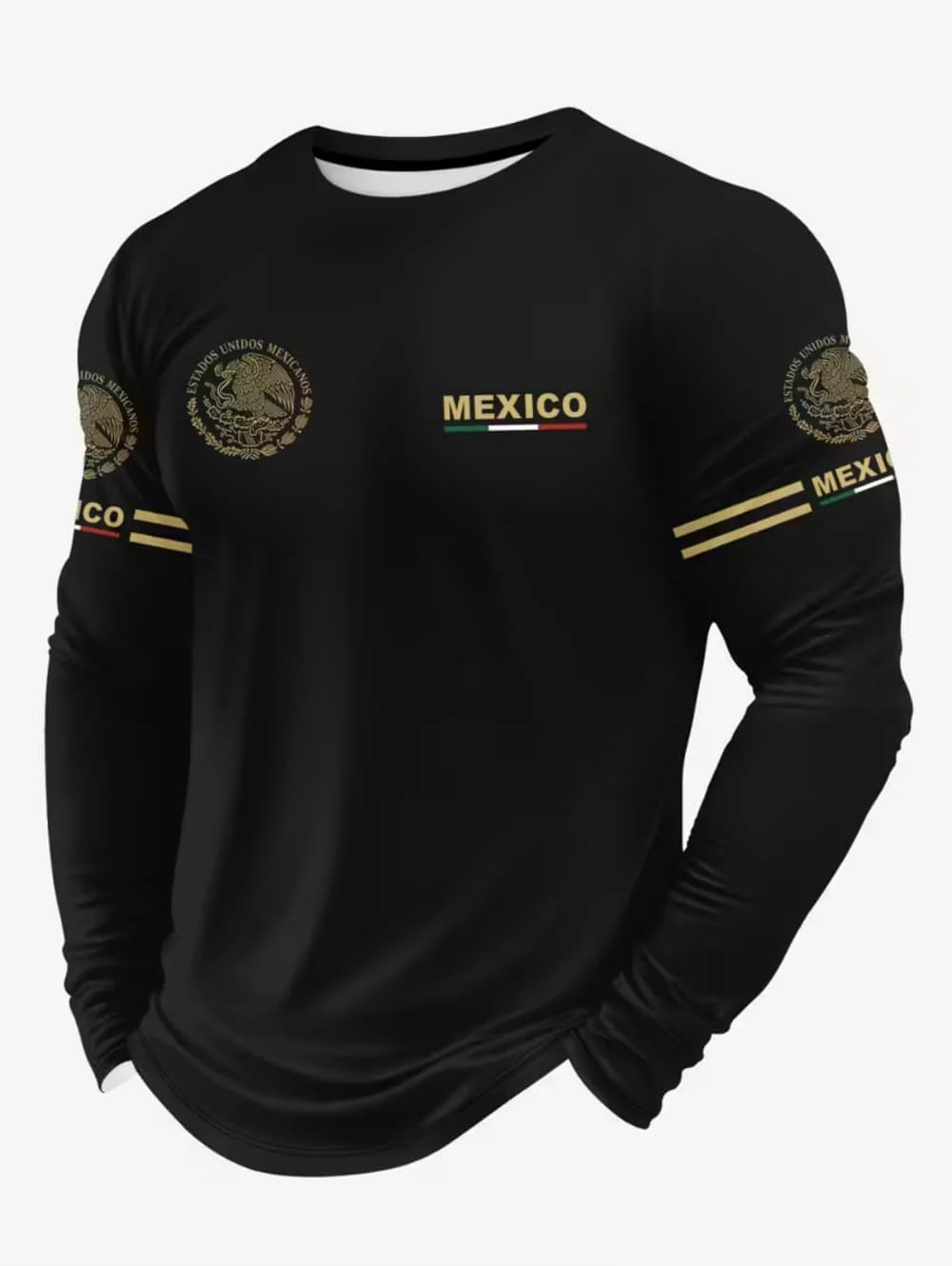 Men'S Spring Fashion - Men's Mexico Eagle Print T‑Shirt, Fashion
