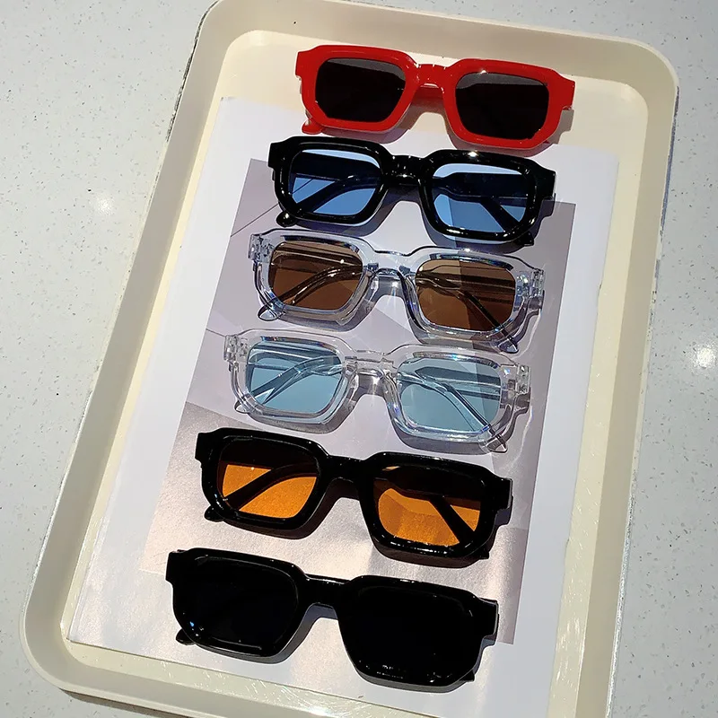 Men'S Fashion Glasses - Vintage Rectangle Frame Sunglasses Outdoor Man