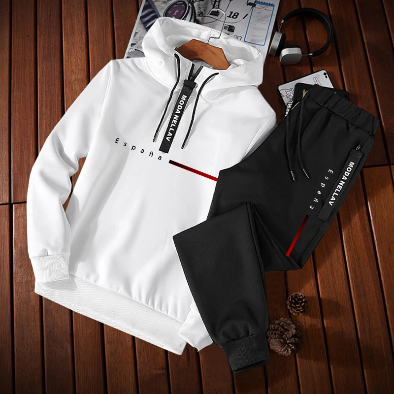 Men'S Fashion Zipper Hoodie - 2026 Men's Tracksuit Print Casual Half