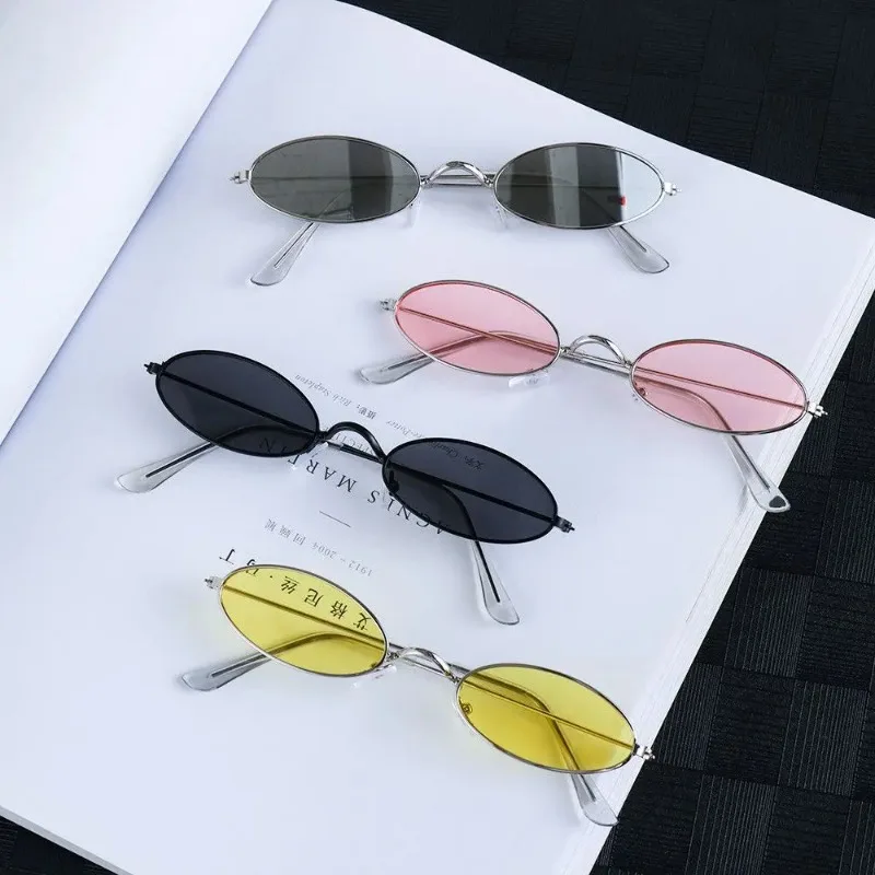 Men'S Fashion Glasses - Retro Small Frame Oval Sunglasses Vintage