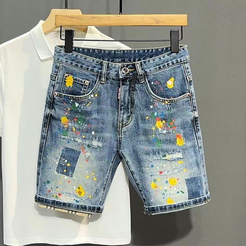 Men's Short Jeans Pants Graffi - Jeans Pants Fashion Men recension och pris
