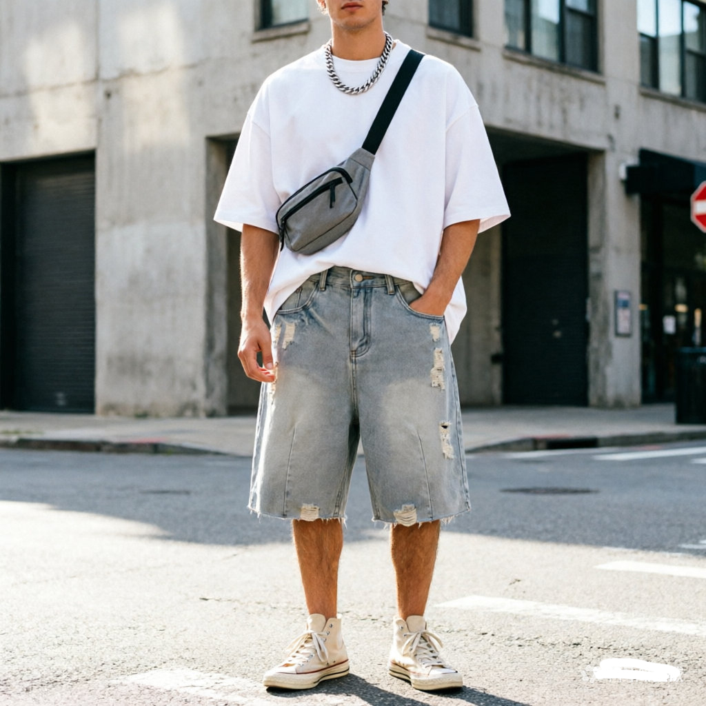 Summer Men's Casual Jeans Shor - Jeans Pants Fashion Men recension och pris