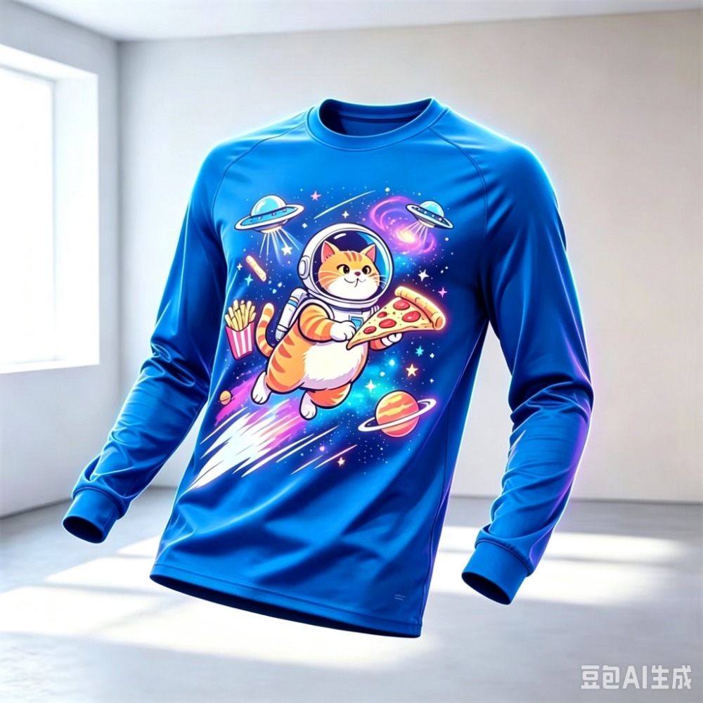 Novelty Cartoon Space Cat Astr - Men'S Spring Fashion recension och pris