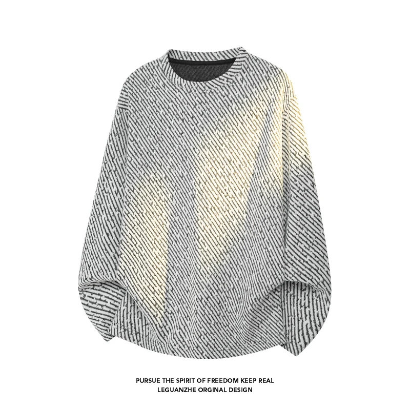 Men Diagonal Stripe Textured L - Men'S Fashion 2025 recension och pris