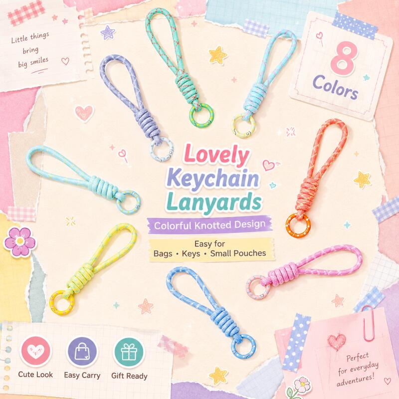 2~5pcs Colorful Braided Keycha - Men Fashion Key recension och pris