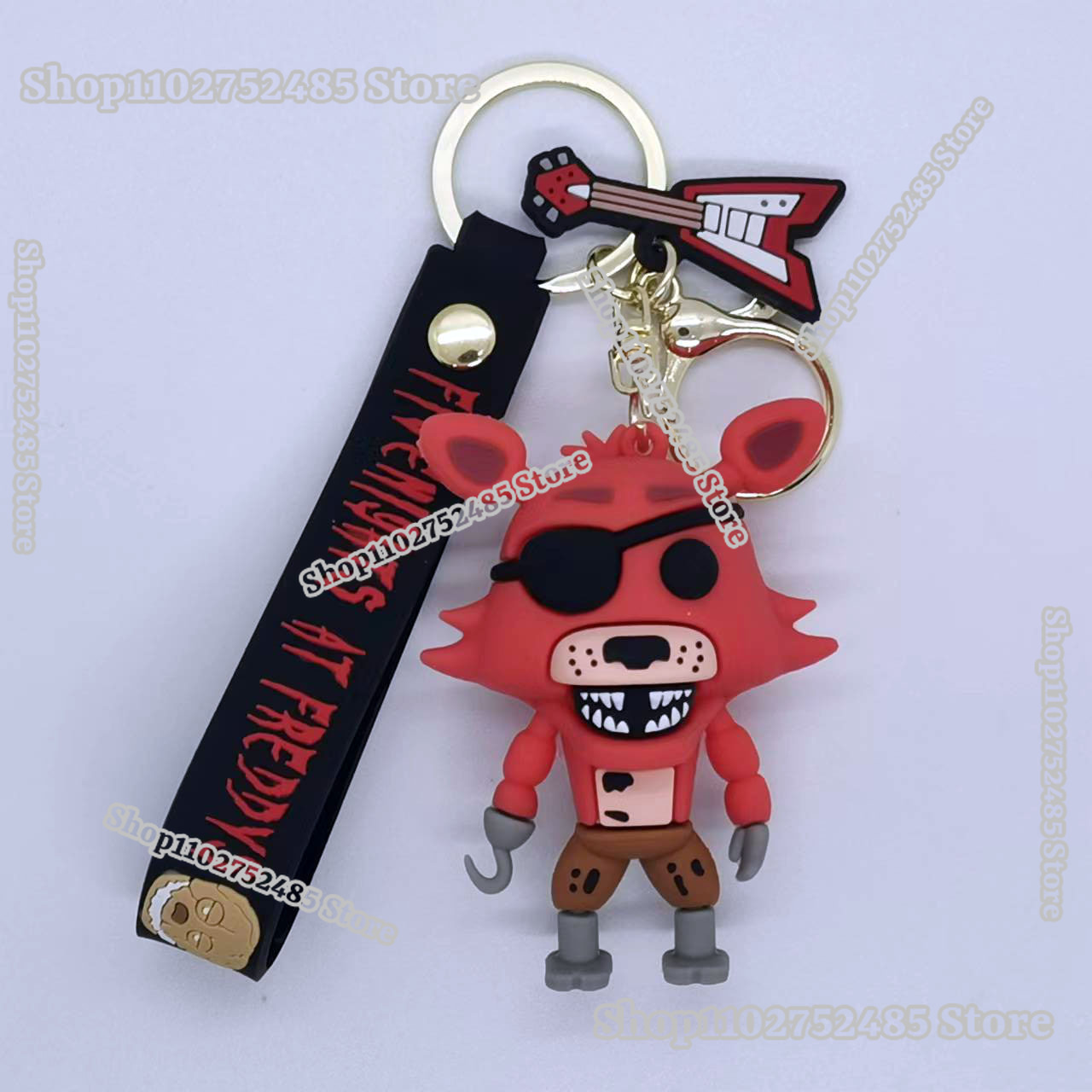 5pcs Cartoon Anime FNAF Figure - Men Fashion Key recension och pris