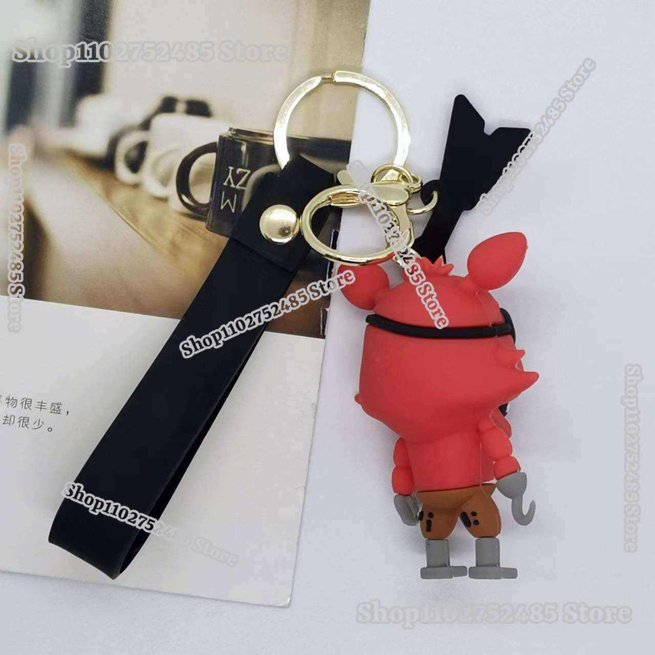 5pcs Cartoon Anime FNAF Figure - Men Fashion Key recension och pris