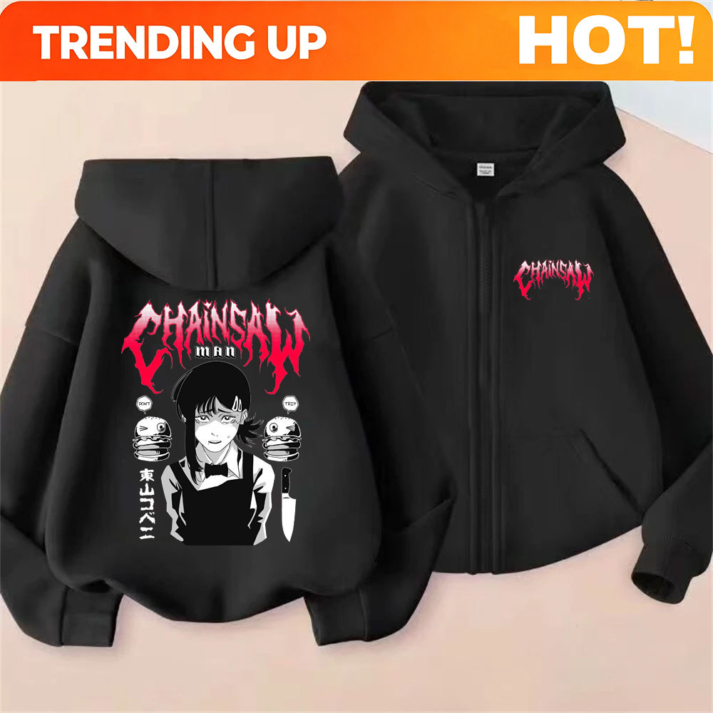 Custom Custom Anime Chainsaw M - Men'S Fashion Zipper Hoodie recension och pris