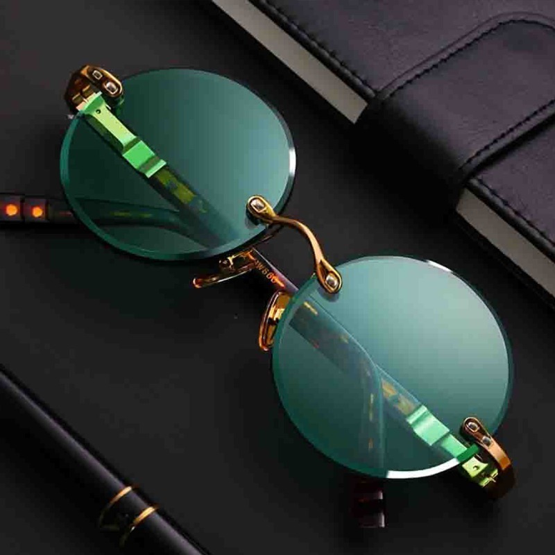 Fashion Classic Rimless Sungla - Men'S Fashion Glasses recension och pris