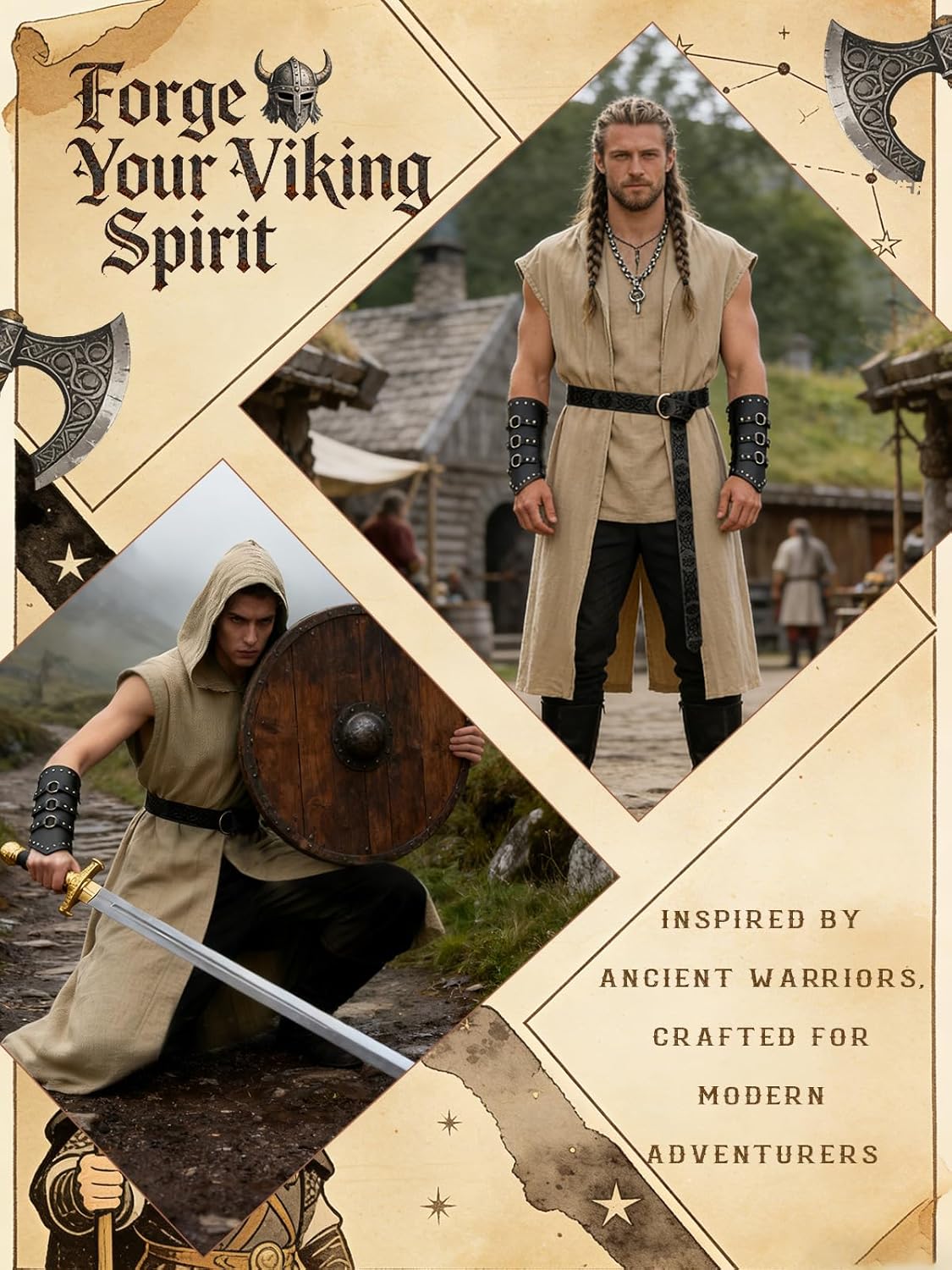 Men’s Renaissance Costume Set  - Belt Mens Fashion recension och pris