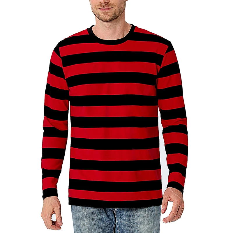 Contrast Stripe 3D Print Men L - Men'S Spring Fashion recension och pris