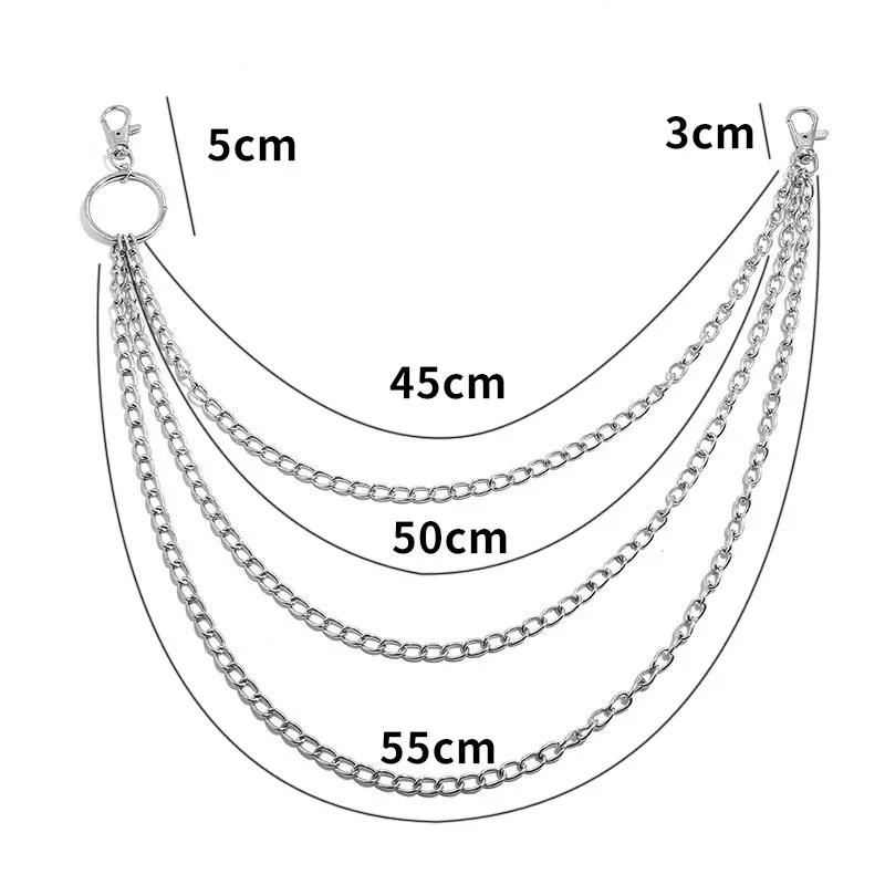 Layer Metal Belt Chain Punk Ho - Belt Mens Fashion recension och pris
