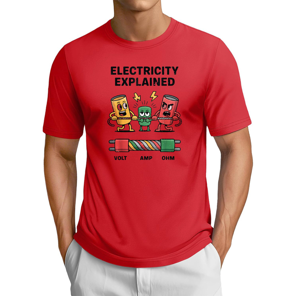 Funny Electricity Explained Pu - Men'S Fashion Explained recension och pris
