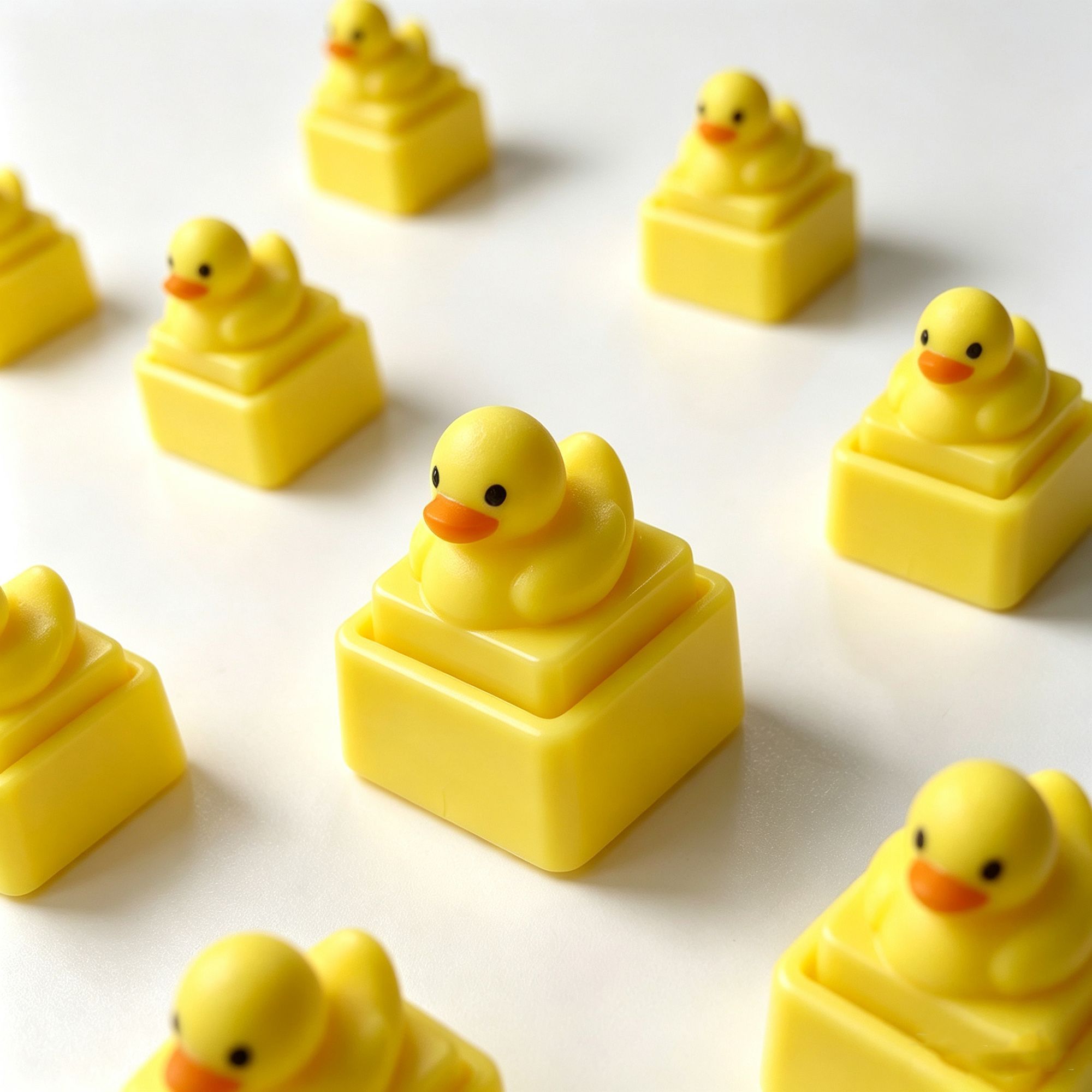 Cute Yellow Duck Press Keychai - Men Fashion Key recension och pris