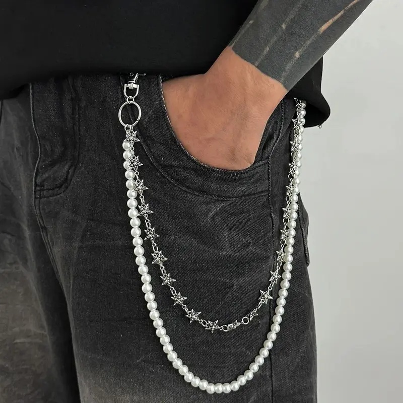 Salircon Vintage Punk Metal Pe - Jeans Pants Fashion Men recension och pris