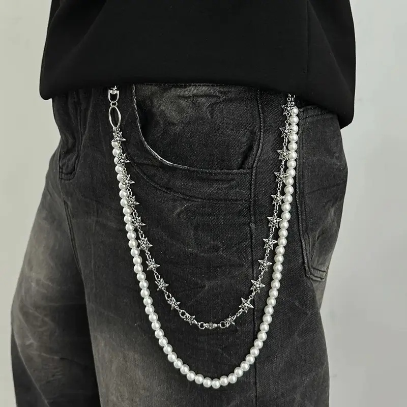Salircon Vintage Punk Metal Pe - Jeans Pants Fashion Men recension och pris