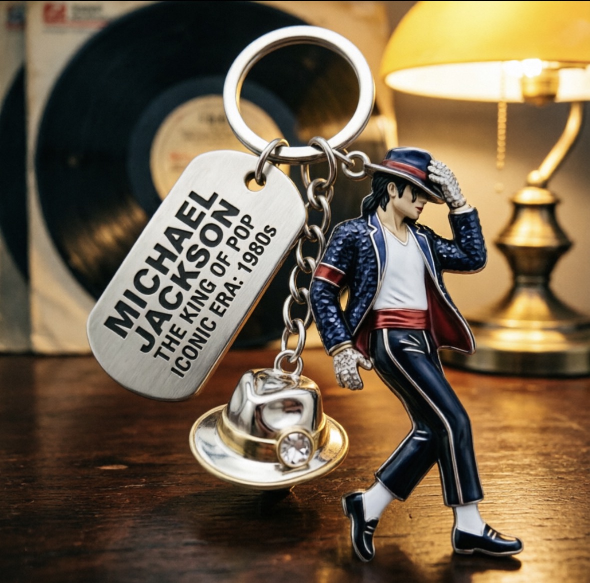 Michael Jackson Keychain, Clas - Men Fashion Key recension och pris