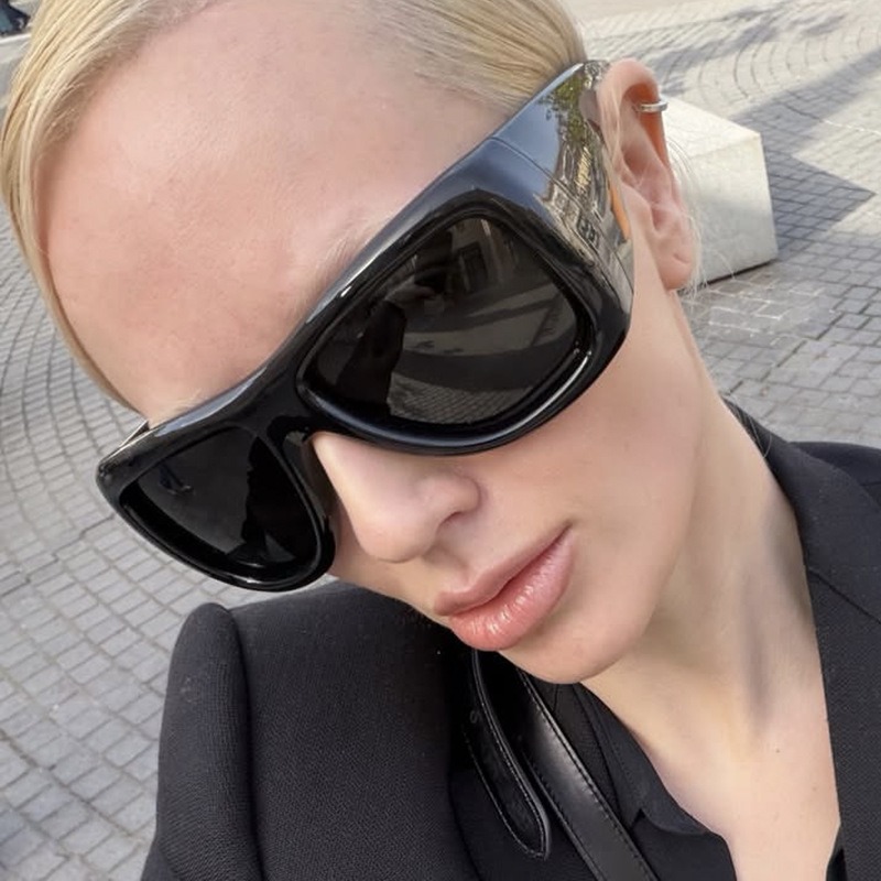 Vintage Oversize Square Y2K Su - Men'S Fashion Glasses recension och pris
