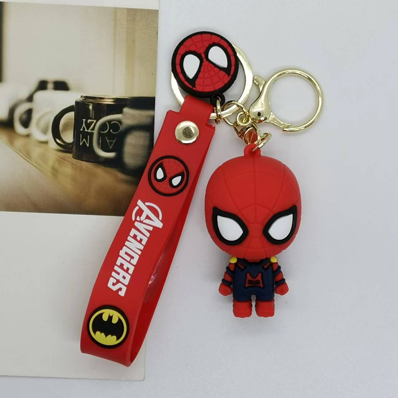 Creative Cartoon Spider Man Do - Men Fashion Key recension och pris