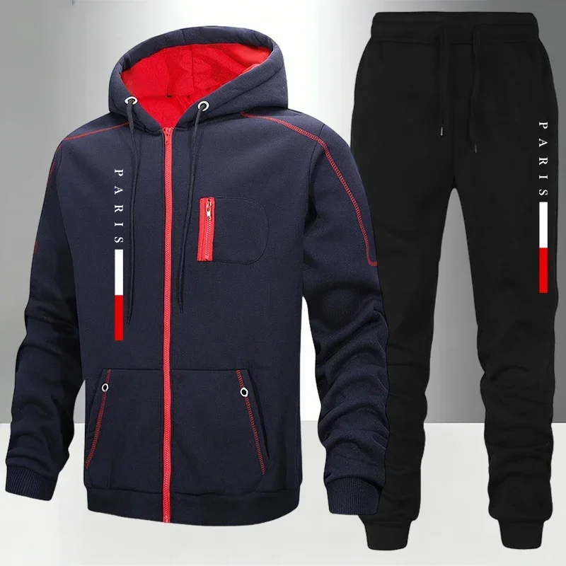 Men Women Sports Set Zipper Ho - Men'S Fashion Zipper Hoodie recension och pris