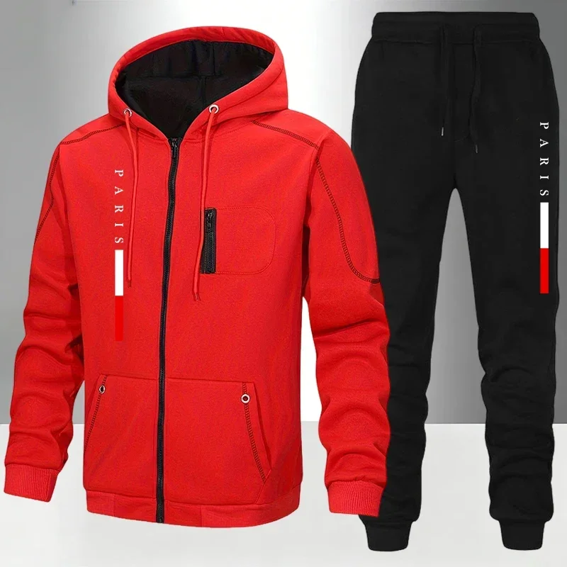 Men Women Sports Set Zipper Ho - Men'S Fashion Zipper Hoodie recension och pris