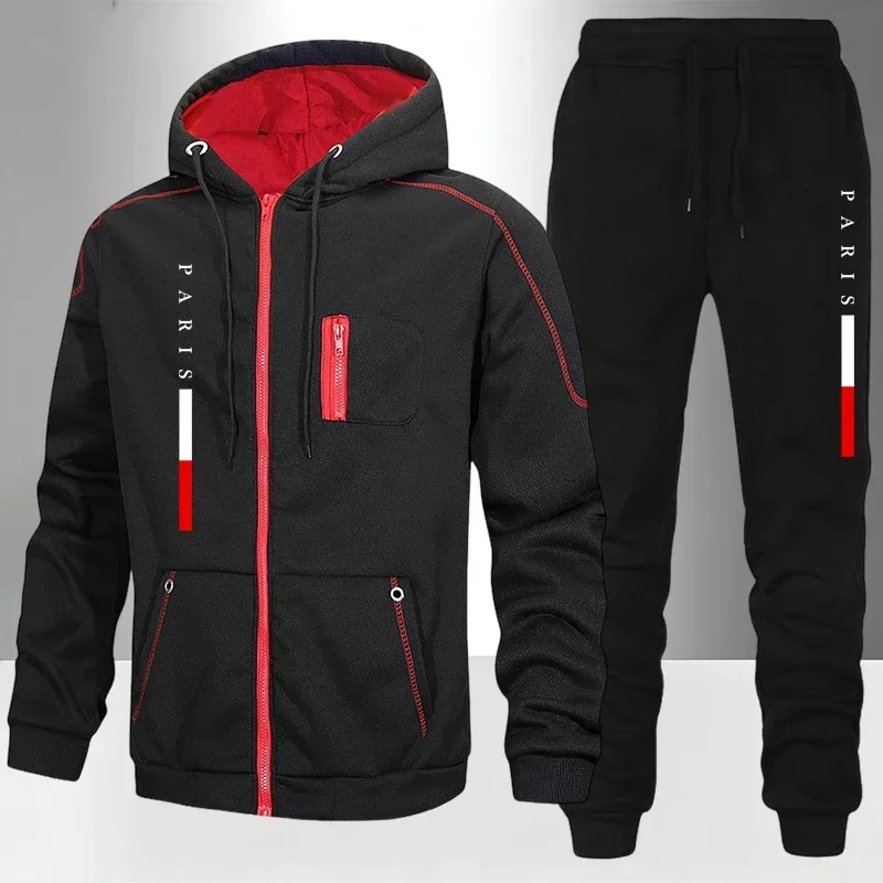 Men Women Sports Set Zipper Ho - Men'S Fashion Zipper Hoodie recension och pris