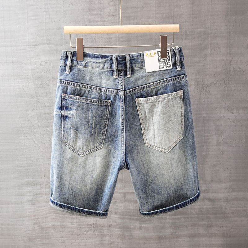 Men's Short Jeans Pants with P - Jeans Pants Fashion Men recension och pris