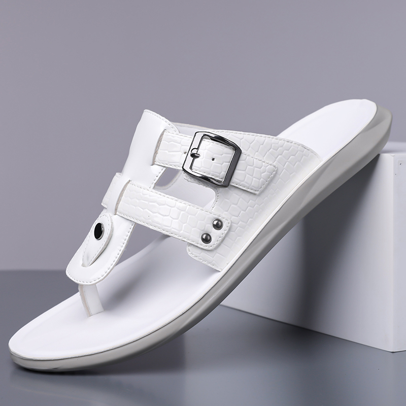 Summer New Men Flip Flops with - Belt Mens Fashion recension och pris