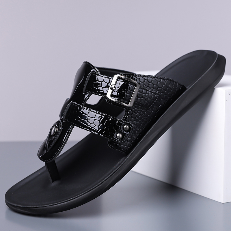 Summer New Men Flip Flops with - Belt Mens Fashion recension och pris
