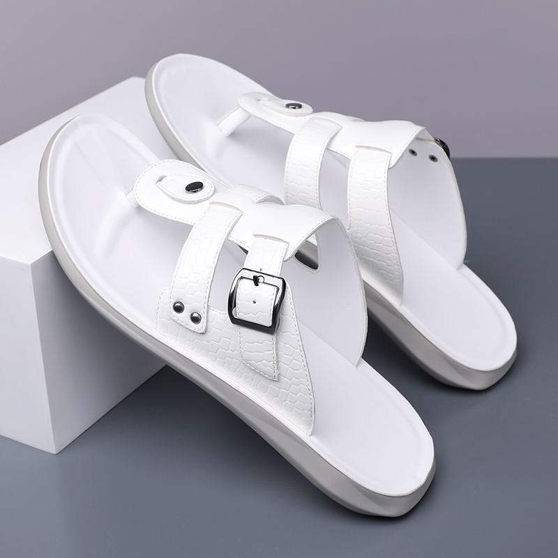 Summer New Men Flip Flops with - Belt Mens Fashion recension och pris