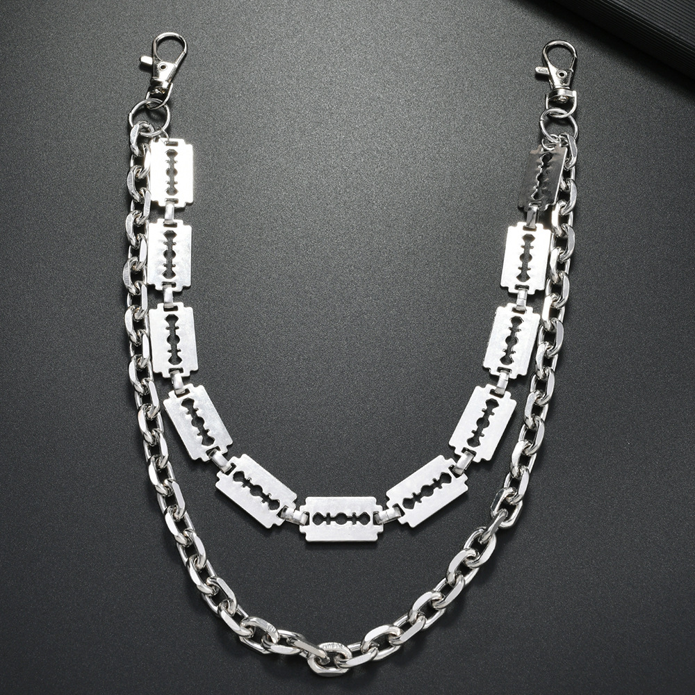 Punk Metal Chain Keychains for - Jeans Pants Fashion Men recension och pris