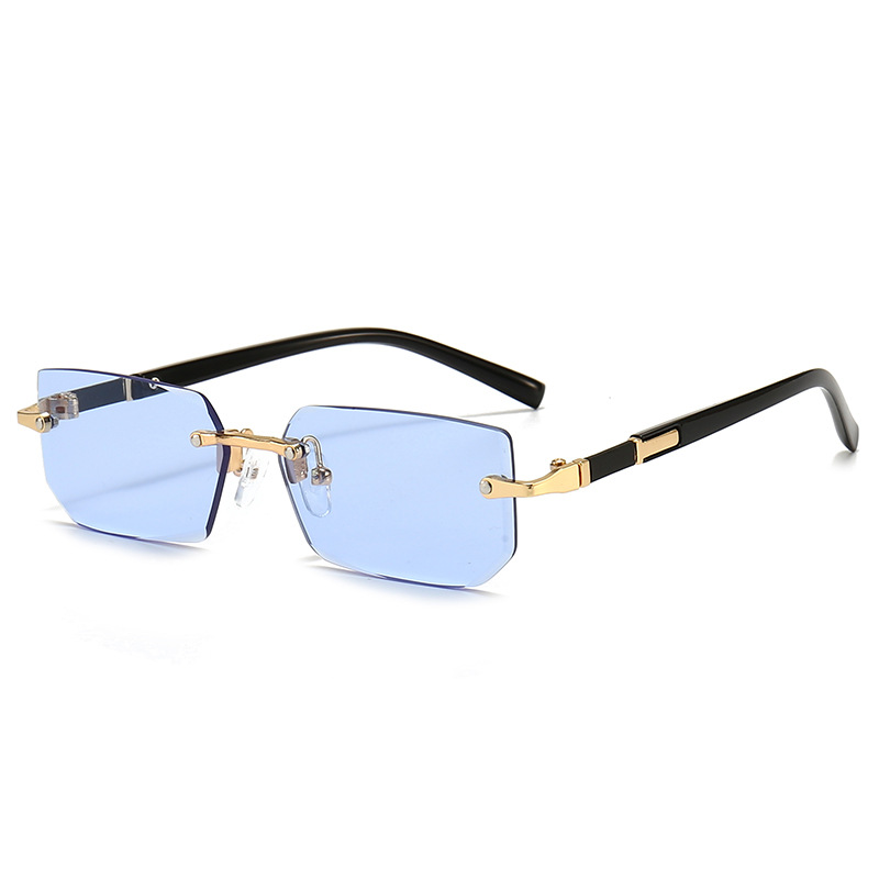 Rimless Rectangle Sunglasses F - Men'S Fashion Glasses recension och pris