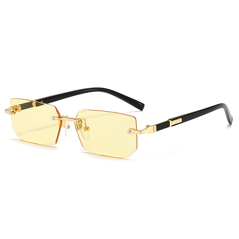Rimless Rectangle Sunglasses F - Men'S Fashion Glasses recension och pris