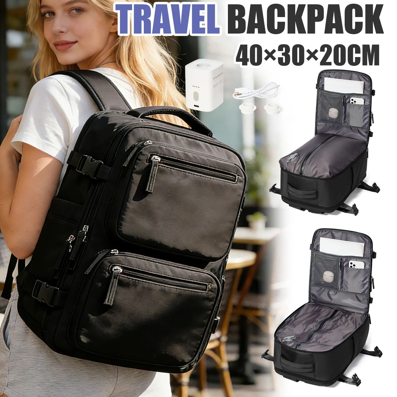 Women Backpack Vacuum Backpack - Belt Mens Fashion recension och pris