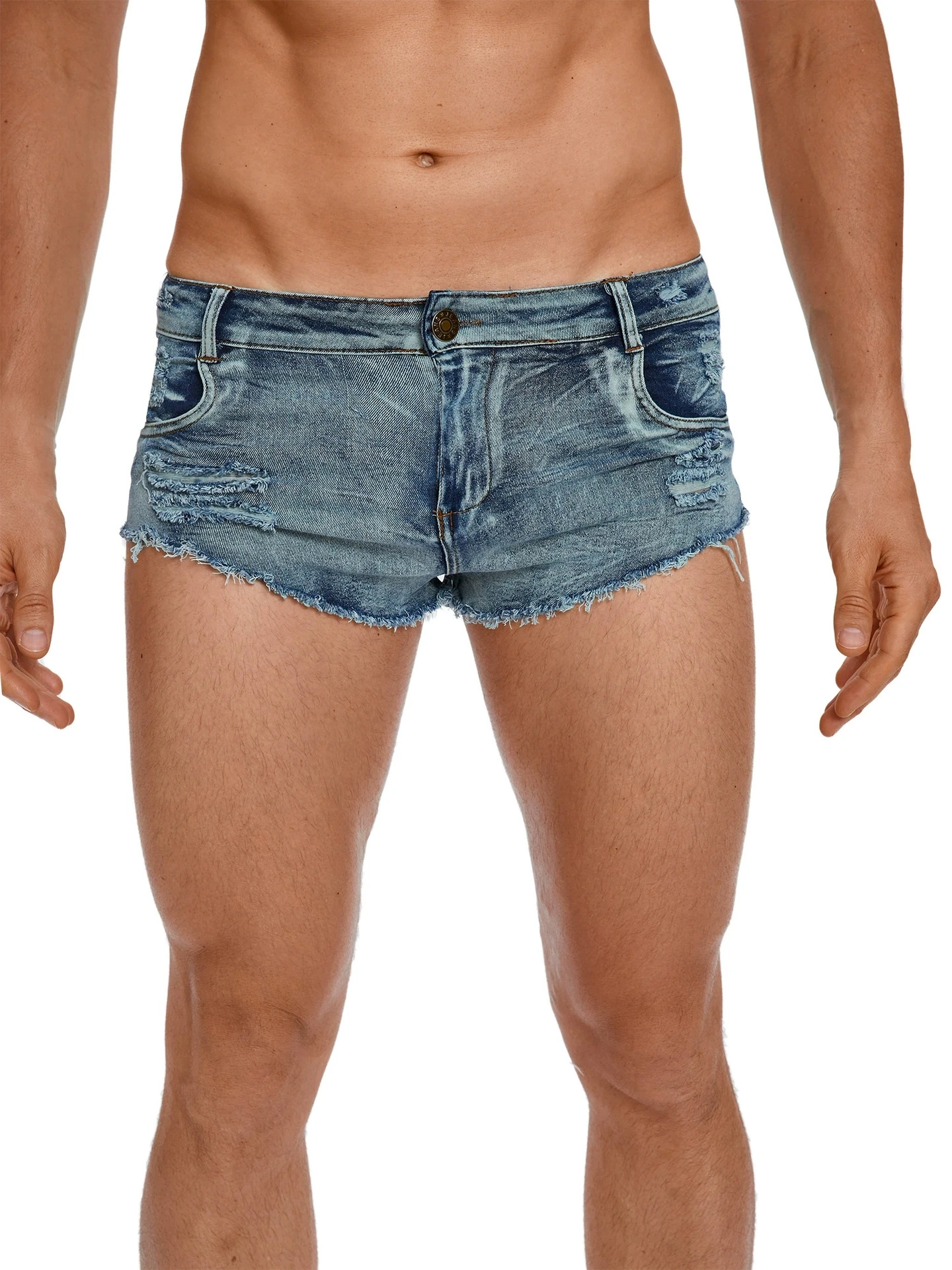 Men's Low Waist Jeans Shorts F - Jeans Pants Fashion Men recension och pris