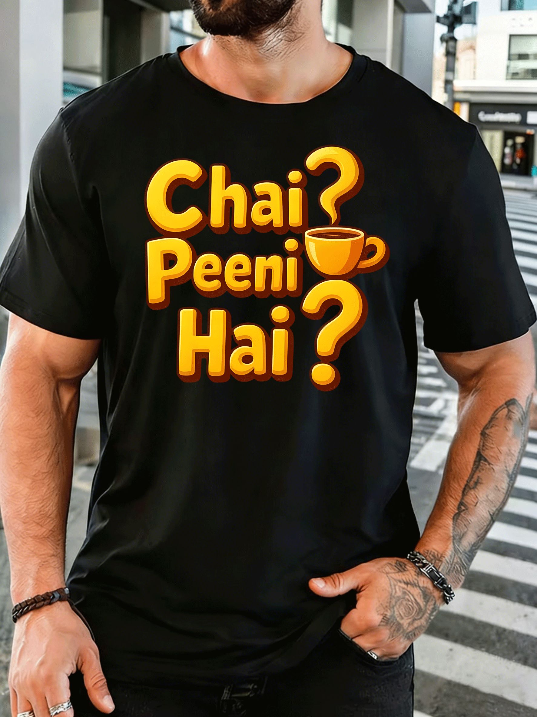 Chai Peeni Hai Tea Cup Quote M - Men'S Fashion Quotes recension och pris