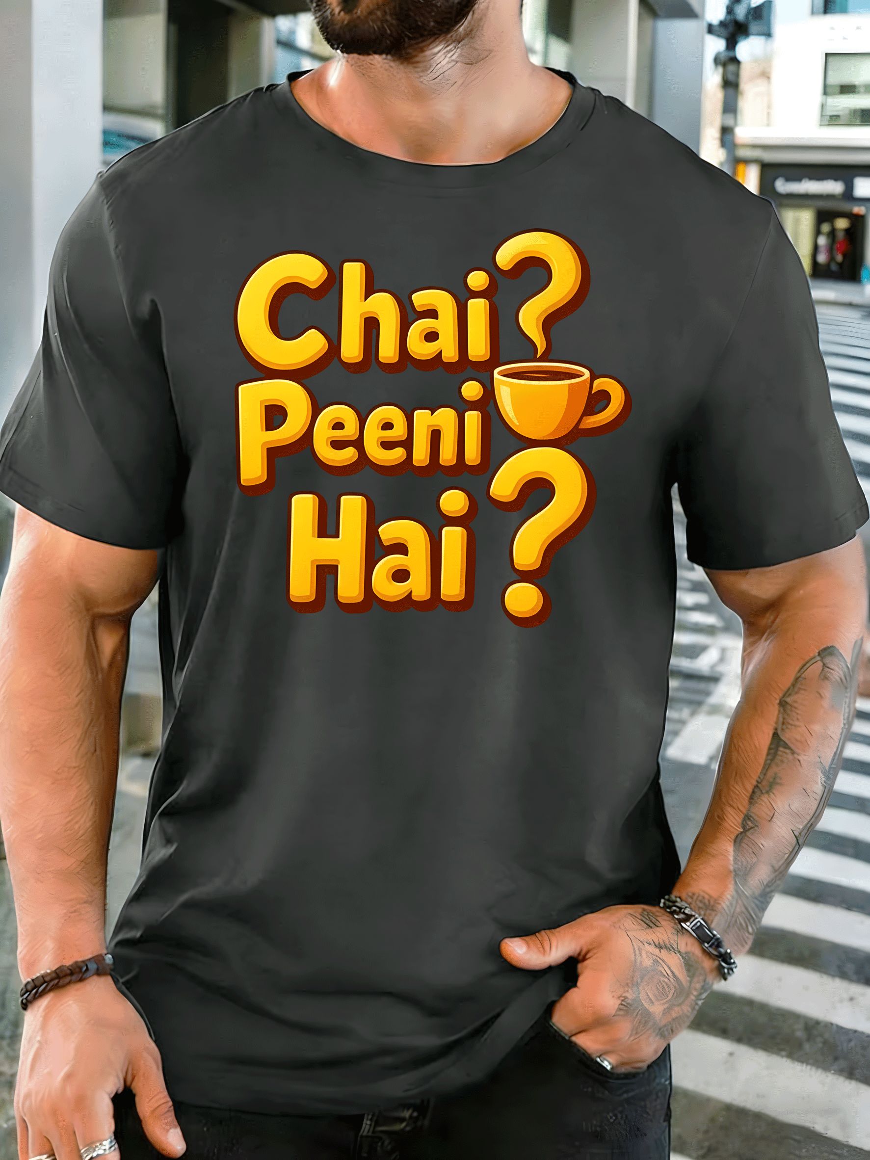 Chai Peeni Hai Tea Cup Quote M - Men'S Fashion Quotes recension och pris