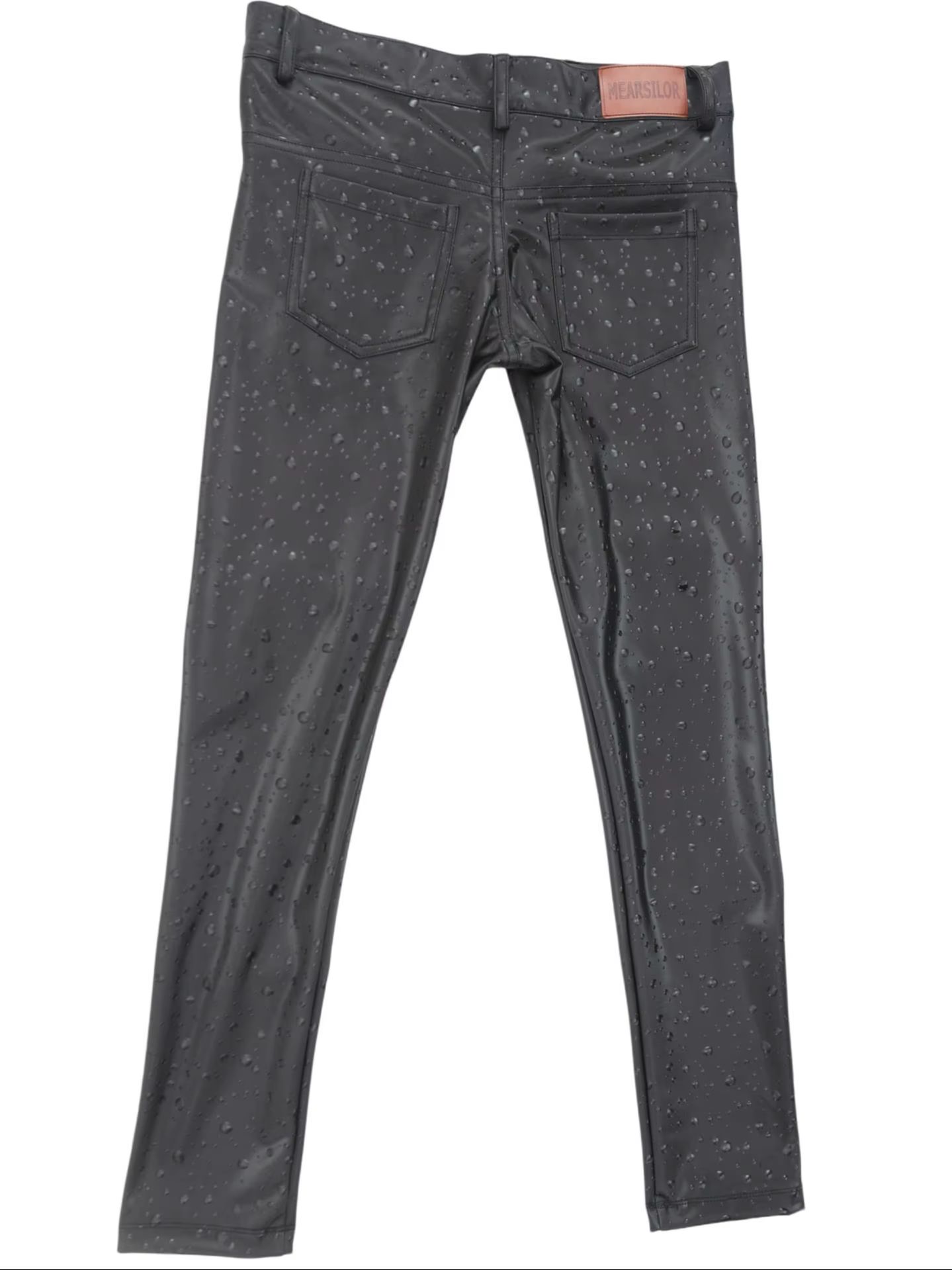 3D Water Drop Print Elastic PU - Jeans Pants Fashion Men recension och pris