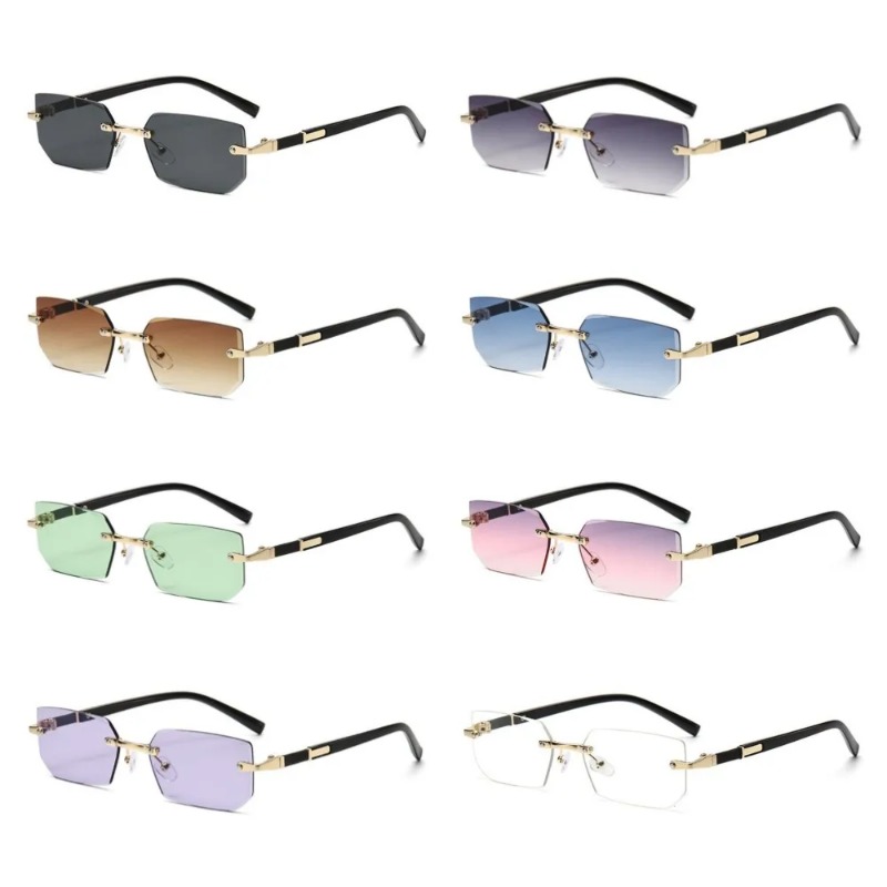Trendy Rimless Sunglasses for  - Men'S Fashion Glasses recension och pris